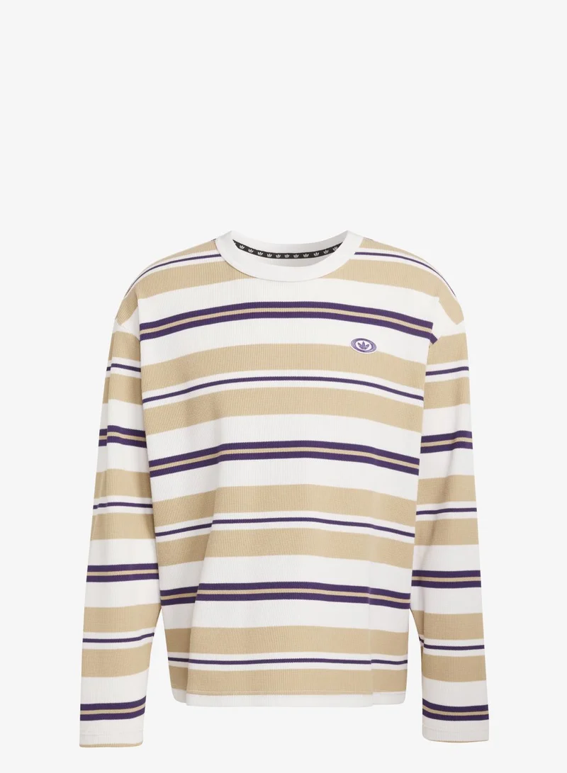 Adidas Originals 90s ALTERNATIVE SPORT LONG SLEEVE STRIPE WAFFLE T-Shirt
